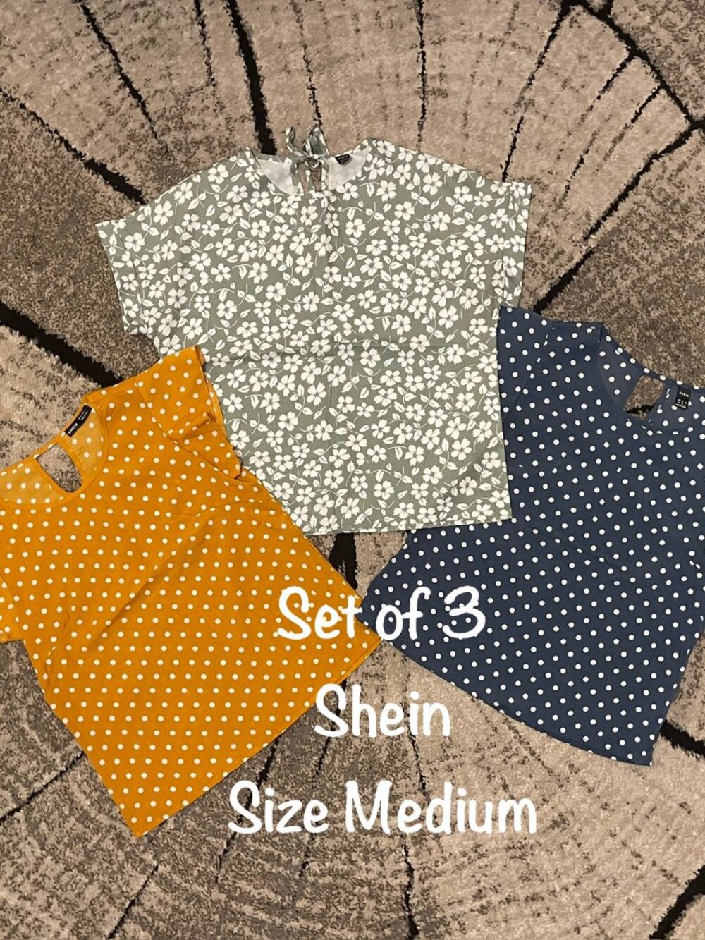 Set of 3 Women's Size Medium SHEIN Blouses